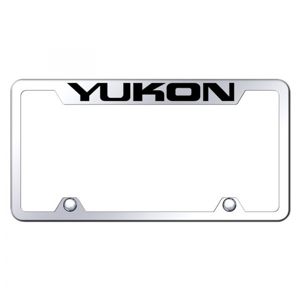 Autogold® - Truck License Plate Frame with Laser Etched Yukon Logo