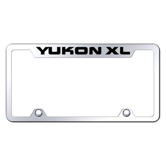 Autogold® - Truck Chrome License Plate Frame with Laser Etched Yukon XL Logo