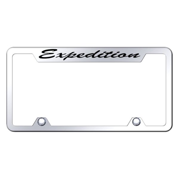 Autogold® - Truck License Plate Frame with Script Laser Etched Expedition Logo