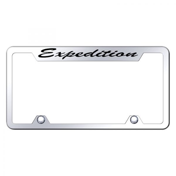 Autogold® - Truck License Plate Frame with Script Laser Etched Expedition Logo
