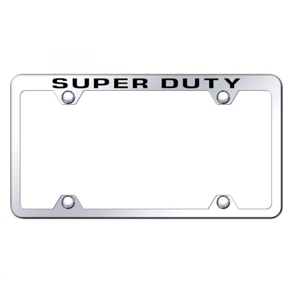 Autogold® - Wide Body License Plate Frame with Laser Etched Super Duty Logo