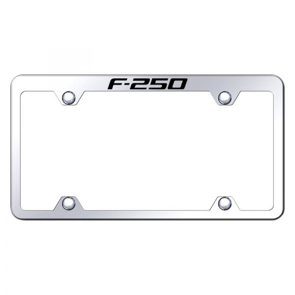 Autogold® - Wide Body License Plate Frame with Laser Etched F-250 Logo