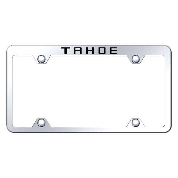 Autogold® - Wide Body Truck License Plate Frame with Laser Etched Tahoe Logo