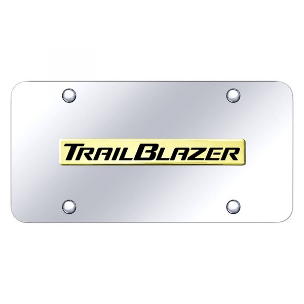 Autogold® - License Plate with 3D Trailblazer Logo