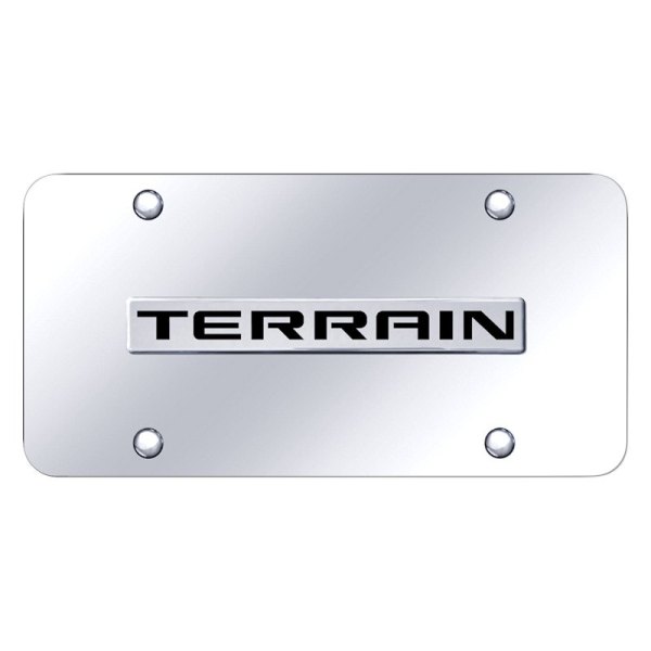 Autogold® - License Plate with 3D Terrain Logo