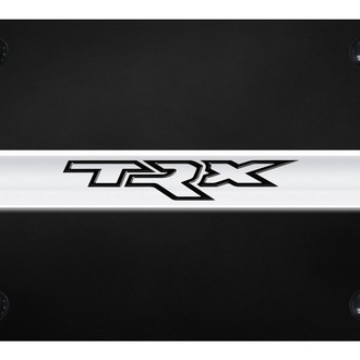Autogold® - Black License Plate with 3D Chrome TRX Logo