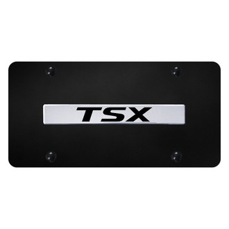Autogold® - License Plate with 3D Chrome TSX Logo