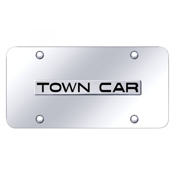 Autogold® - License Plate with 3D Town Car Logo