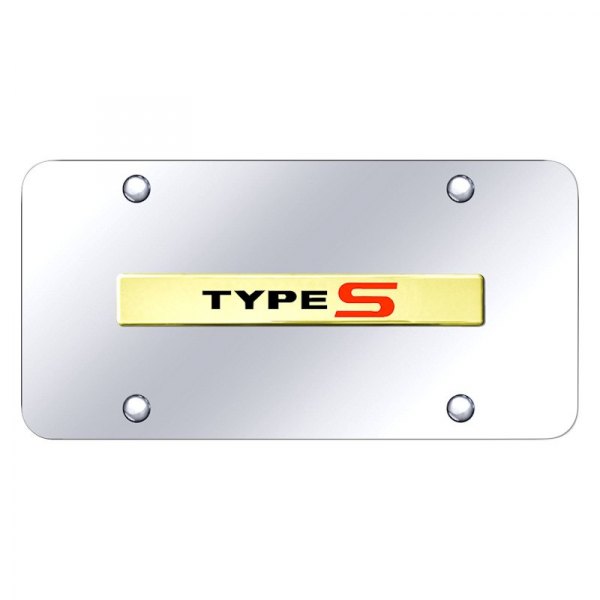 Autogold® - License Plate with 3D Type S Logo