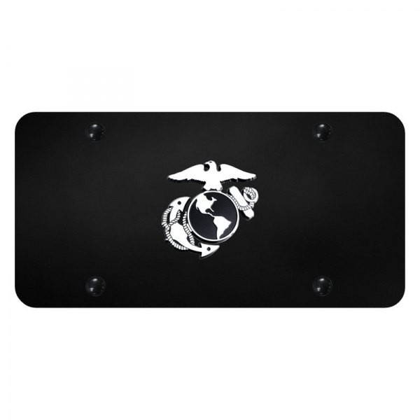 Autogold® - License Plate with 3D U.S. Marine Corps Anchor Logo