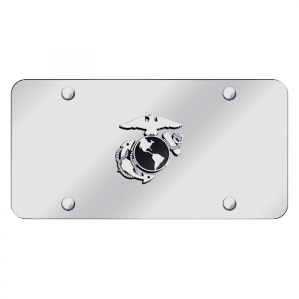 Autogold® - License Plate with U.S. Marine Corps Anchor Logo