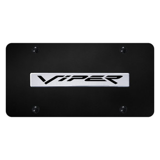Autogold® - License Plate with 3D Chrome Viper Logo