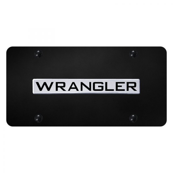 Autogold® - License Plate with 3D Wrangler Logo