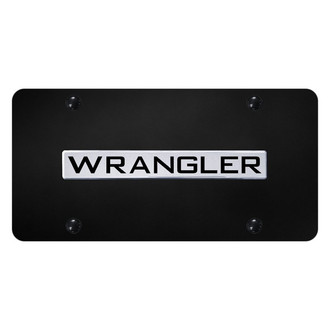 Autogold® - License Plate with 3D Wrangler Logo