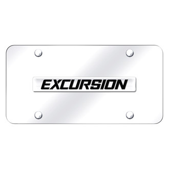 Autogold® - Chrome on Mirrored License Plate with Excursion Name