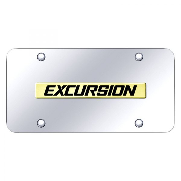 Autogold® - License Plate with 3D Excursion Logo