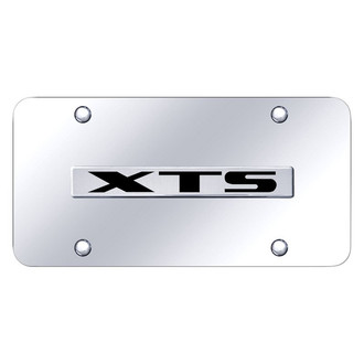 Autogold® - Chrome License Plate with 3D Chrome XTS Logo