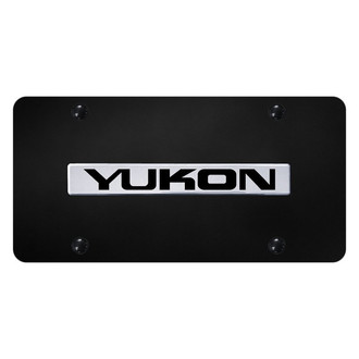 Autogold® - License Plate with 3D Chrome Yukon Logo