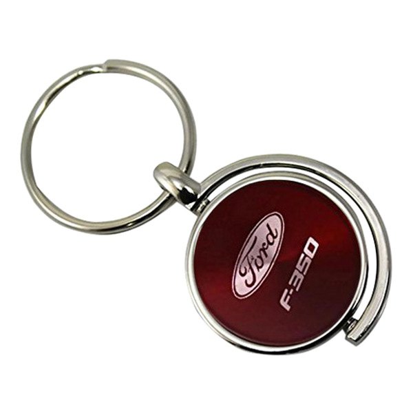 Autogold® - F-350 Red Spinner Key Chain