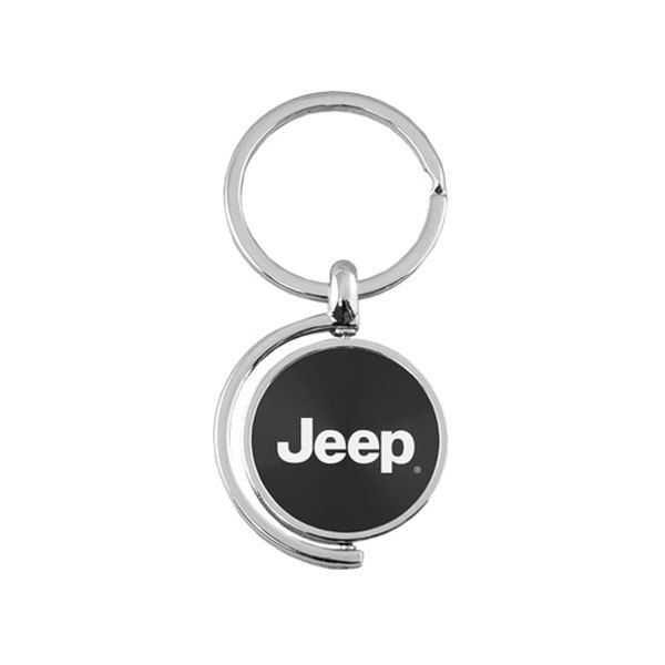 Autogold® - Jeep Black Spinner Key Chain