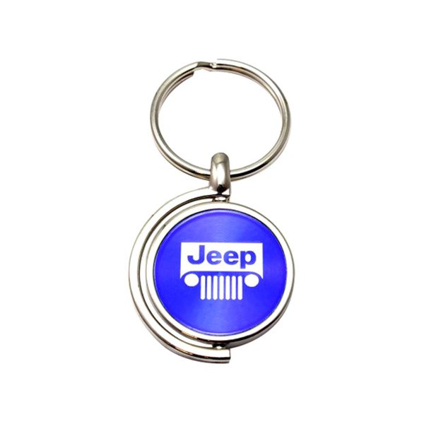 Autogold® - Jeep Grille Blue Spinner Key Chain