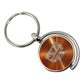 Autogold® - Jeep Grille Orange Spinner Key Chain