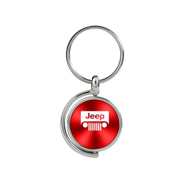 Autogold® - Jeep Grille Red Spinner Key Chain