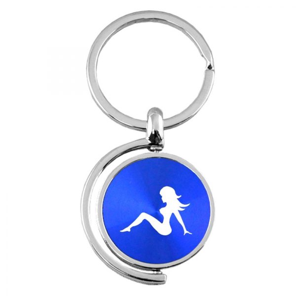 Autogold® - Sitting Lady Blue Spinner Key Chain