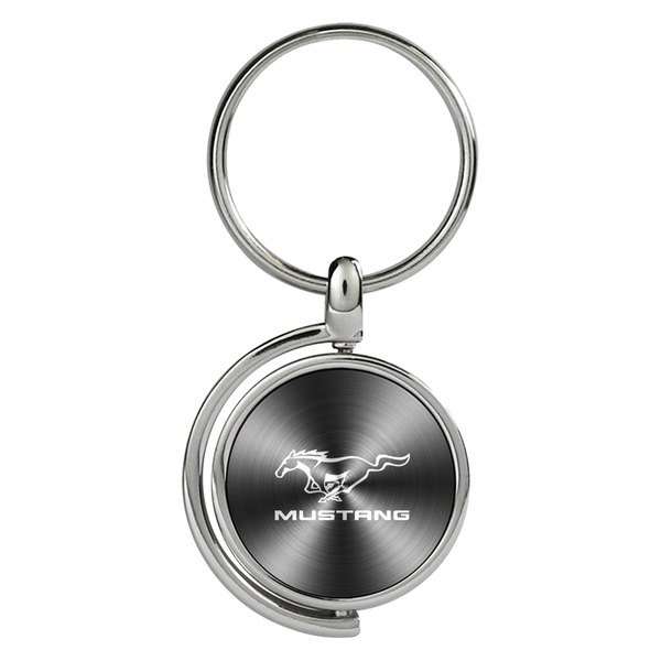 Autogold® - Mustang Black Spinner Key Chain