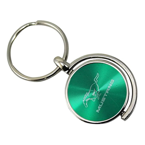 Autogold® - Mustang Green Spinner Key Chain