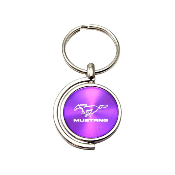Autogold® - Mustang Purple Spinner Key Chain