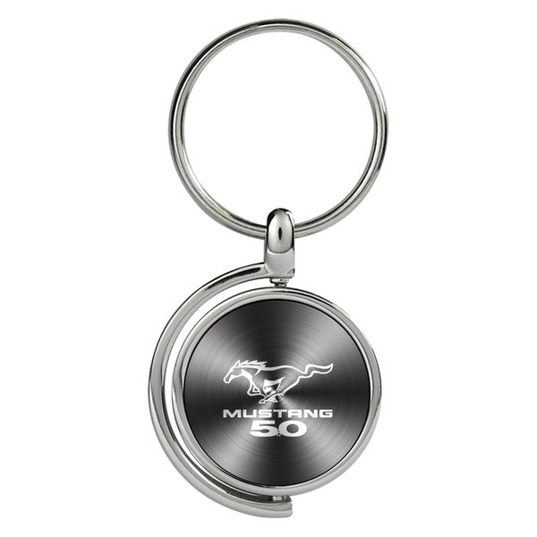 Autogold® - Mustang 5.0 Black Spinner Key Chain