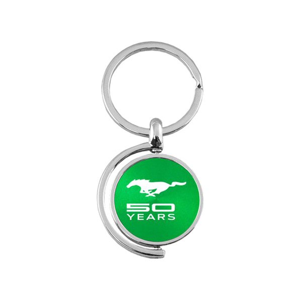 Autogold® - Mustang 50 Years Green Spinner Key Chain