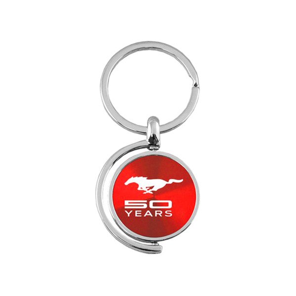 Autogold® - Mustang 50 Years Red Spinner Key Chain