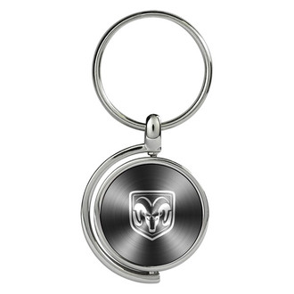 Autogold® - Ram Head Logo Black Spinner Key Chain