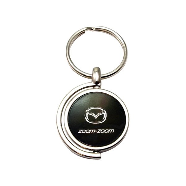 Autogold® - Zoom-Zoom Black Spinner Key Chain