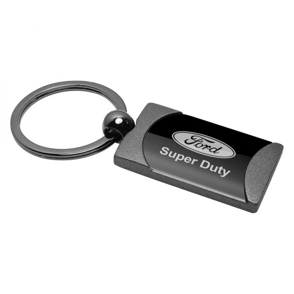 Autogold® - Super Duty Gun Metal Two-Tone Rectangular Key Chain