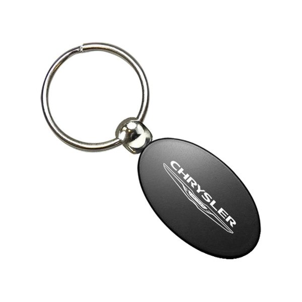 Autogold® - Chrysler Black Oval Key Chain