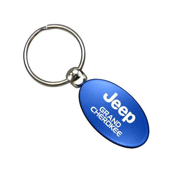 Autogold® - Grand Cherokee Blue Oval Key Chain