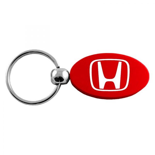 Autogold® - Honda "H" Red Oval Key Chain
