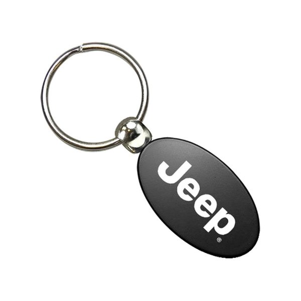 Autogold® - Jeep Black Oval Key Chain
