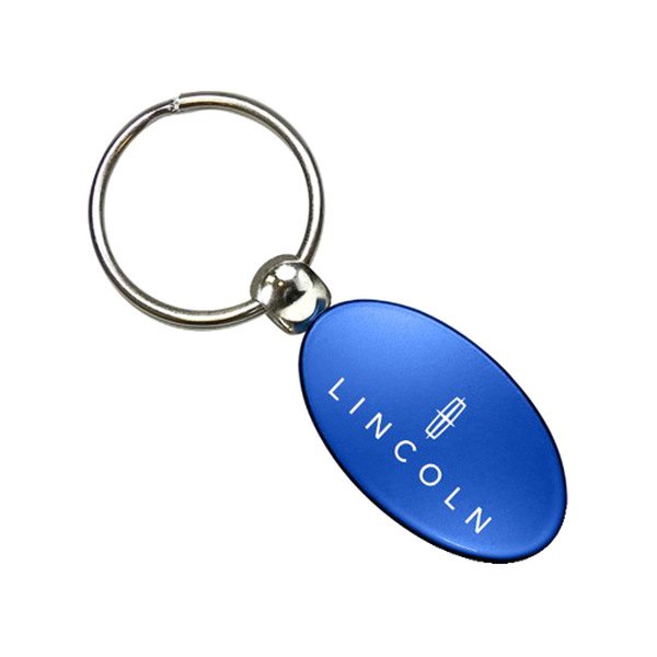 Autogold® - Lincoln Blue Oval Key Chain