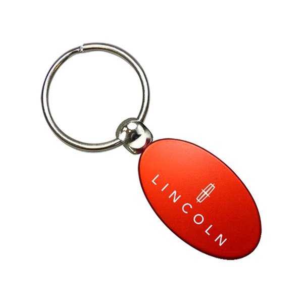 Autogold® - Lincoln Red Oval Key Chain