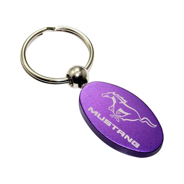 Autogold® - Mustang Purple Oval Key Chain