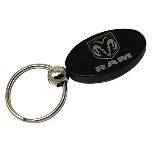 Autogold® - Ram Black Oval Key Chain