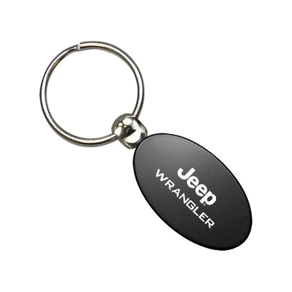 Autogold® - Wrangler Black Oval Key Chain