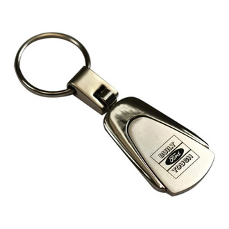 Autogold® - Built Ford Tough Chrome Teardrop Key Chain