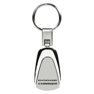 Autogold® - Charger Chrome Teardrop Key Chain