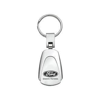Autogold® - Crown Victoria Chrome Teardrop Key Chain