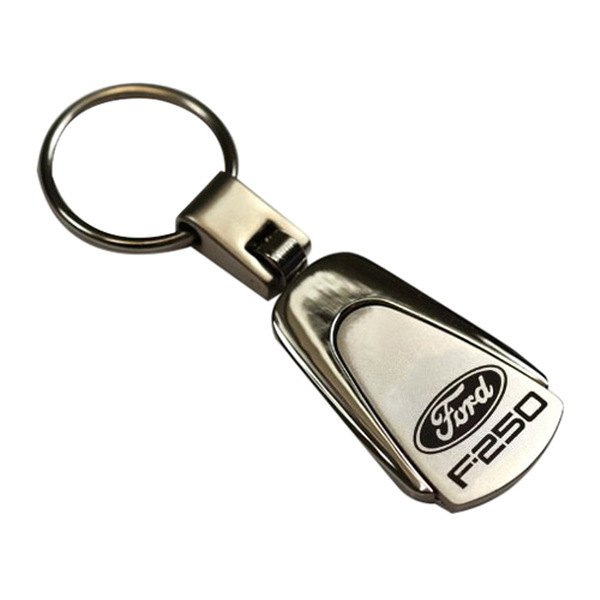 Autogold® - F-250 Chrome Teardrop Key Chain